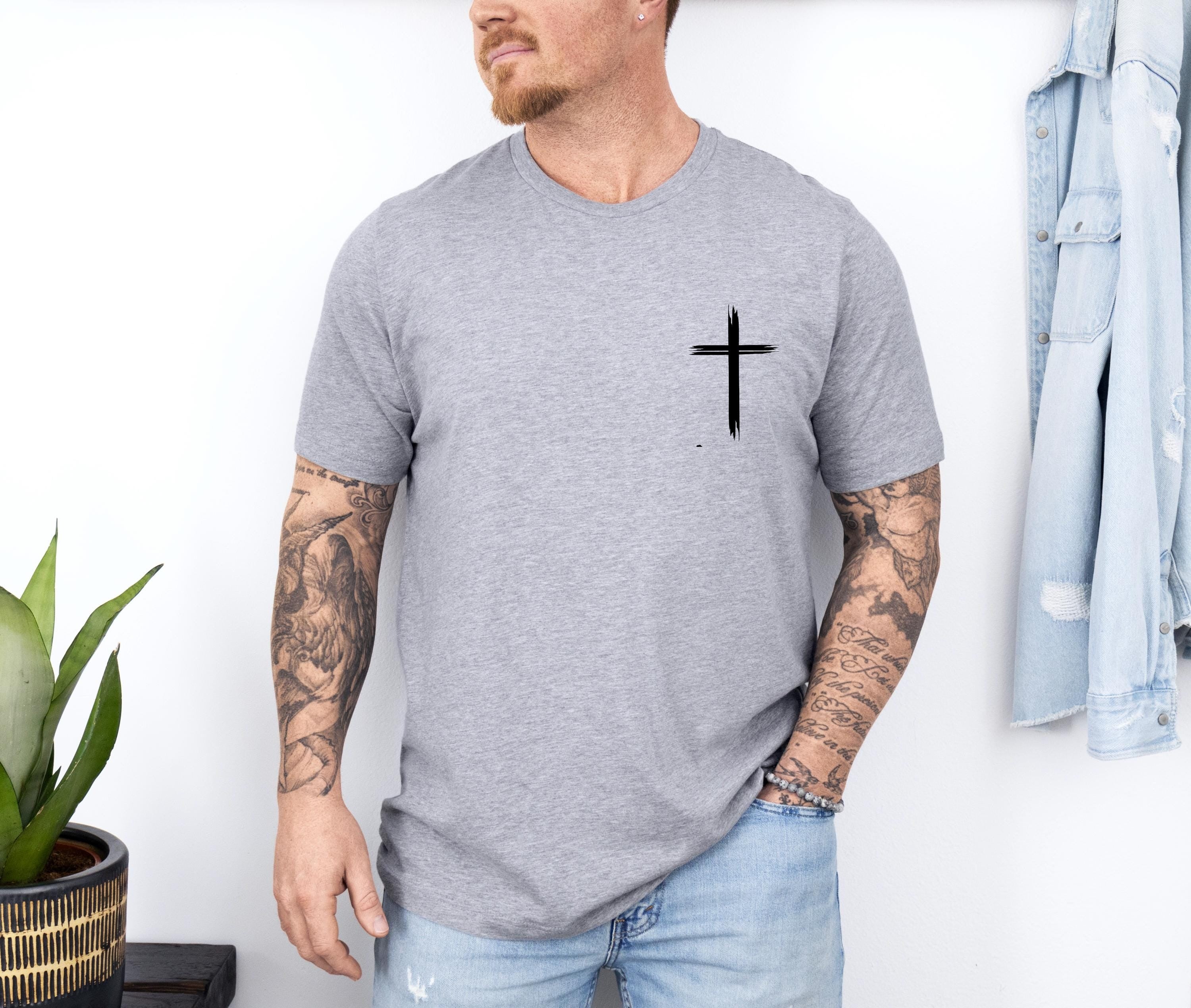 Cross Shirt, Faith Cross Shirt, Fathers Day Shirt, Christian Gift, Faith Gift, Christian Shirts, Tee Gift For Him, Gift For Her, Faith Cross